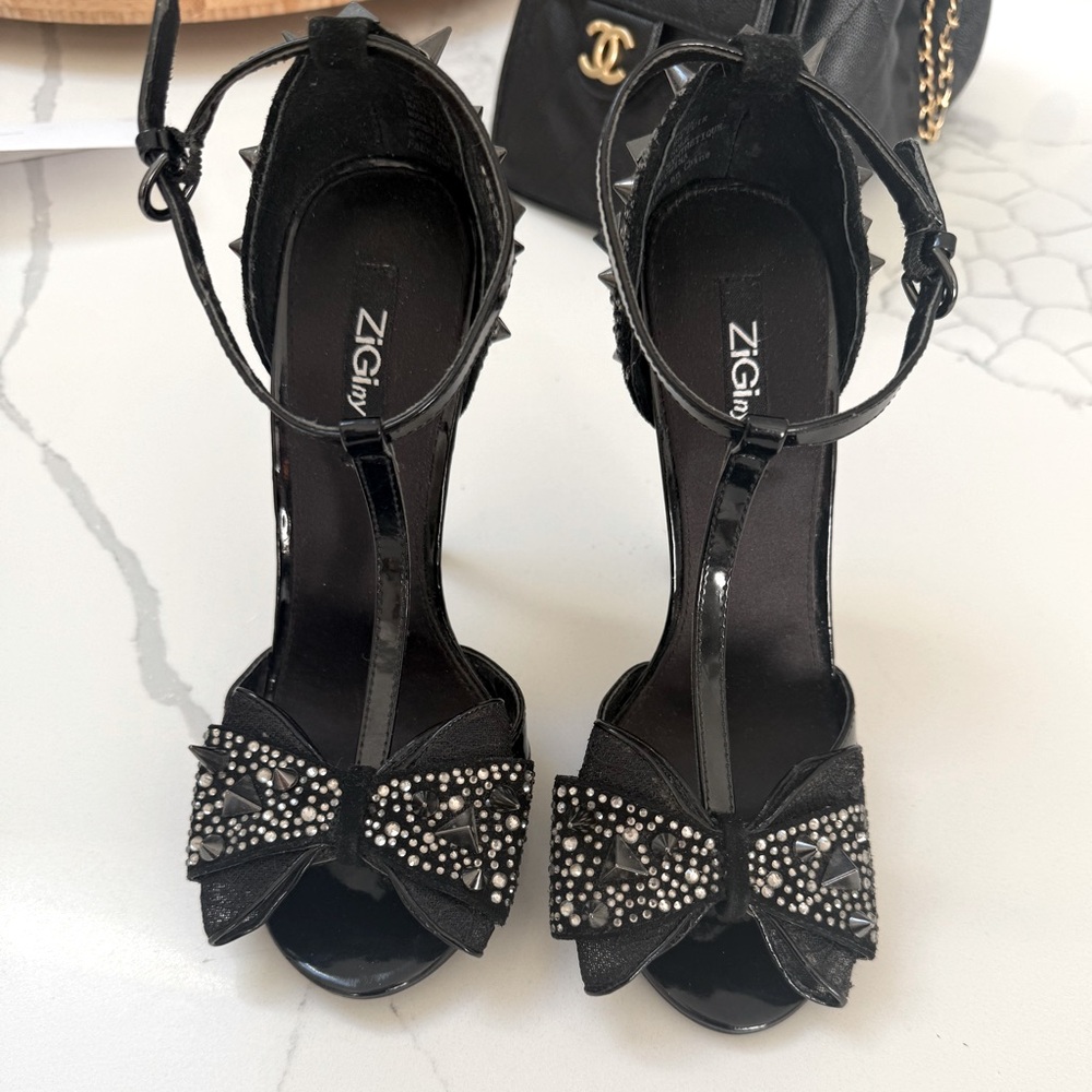 Zigi New York Black Studded Women's Heels
